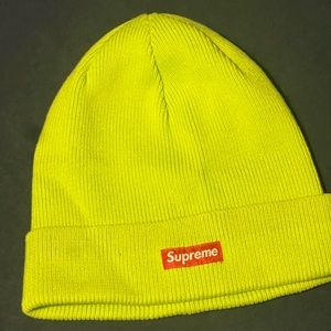 Supreme neon beanie